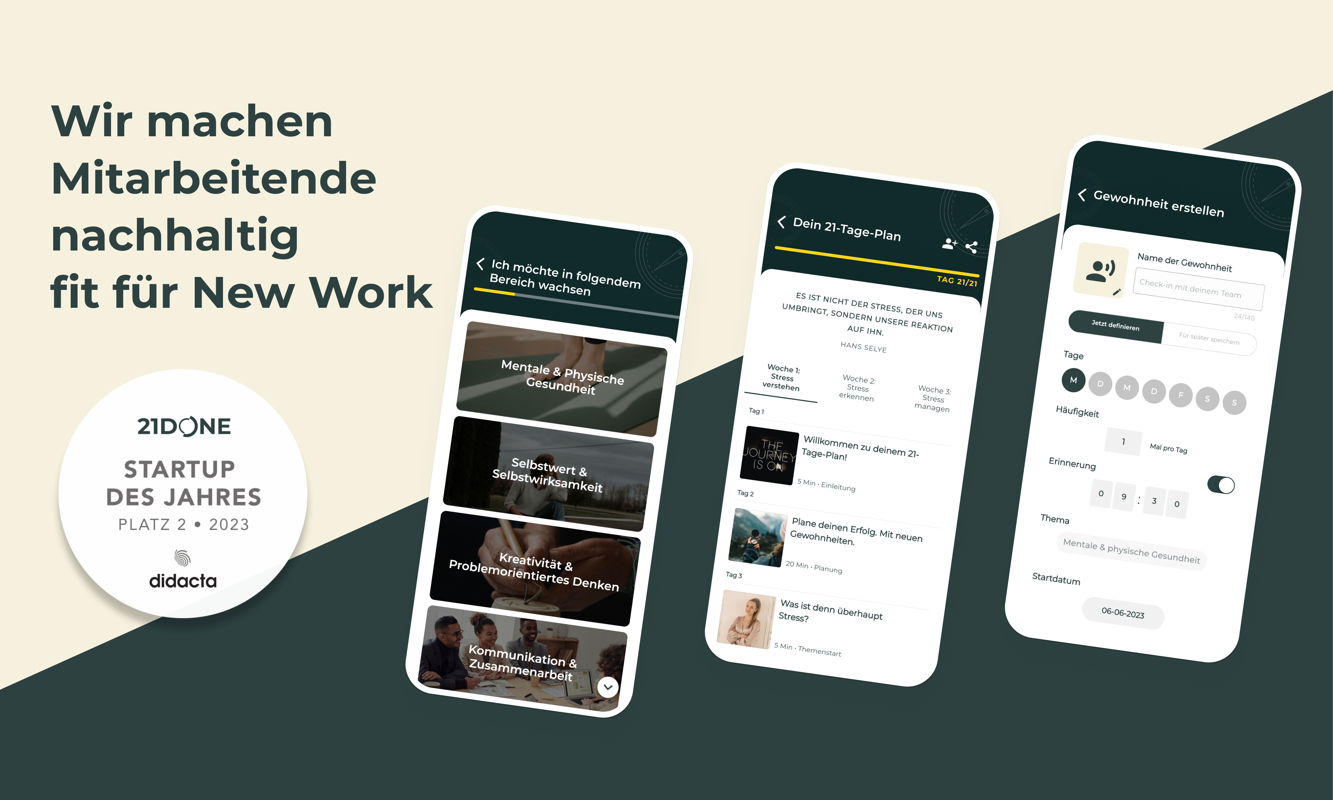 Wir machen Mitarbeitende nachhaltig fit für New Work